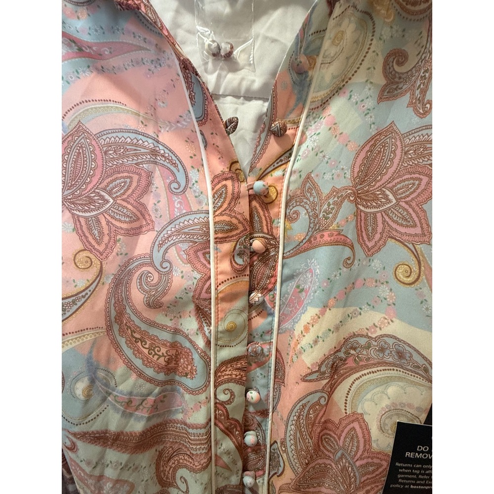 Boston Proper BNWT Paisley Patchwork Dress Size XL - Picture 3 of 4